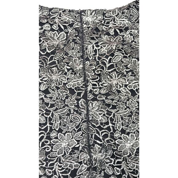 Lauren Ralph Lauren dress women's size 14 black floral lace Sleeveless sheath - Picture 8 of 9